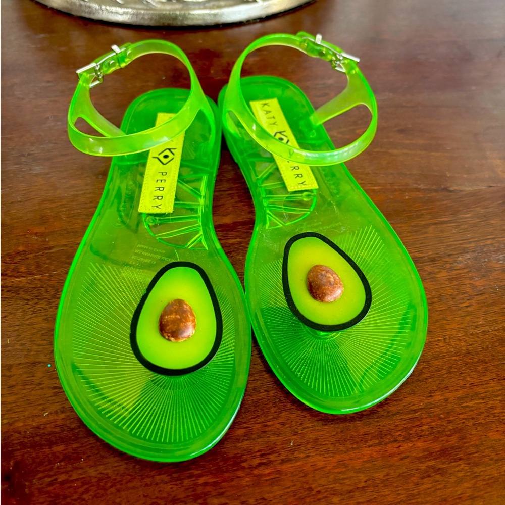 New Katy Perry avocado sandals Geli